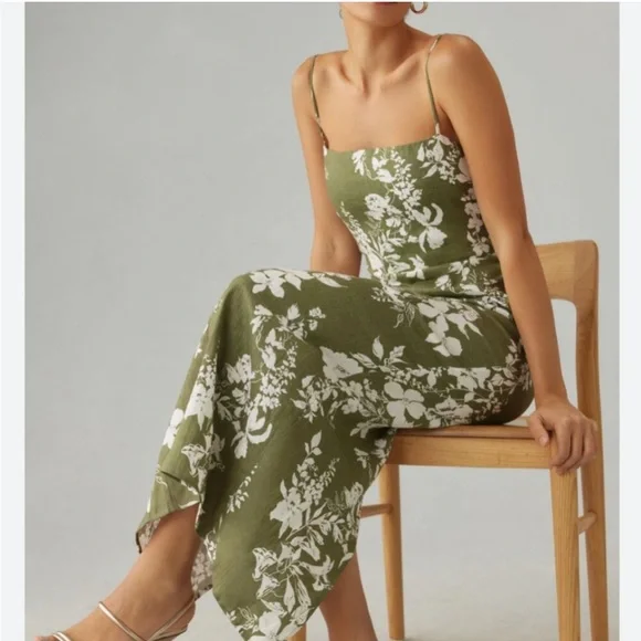 Reformation Linen Frankie Midi Dress - Picture 5 of 13